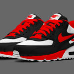 Kick it Up With This New RED/BLACK Nike Air Max 90